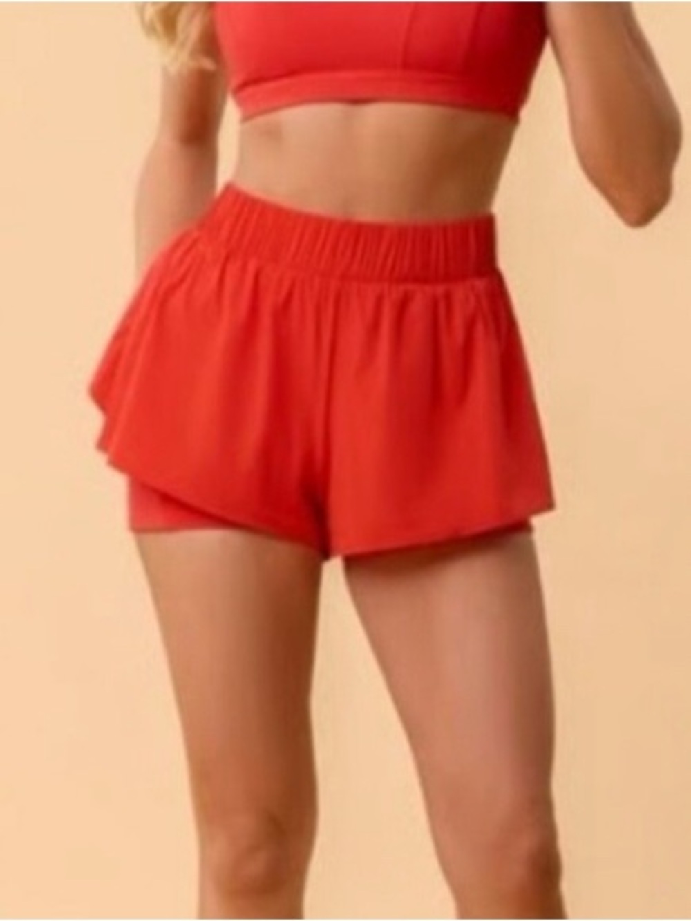 Blogilates ruffle shorts size Large